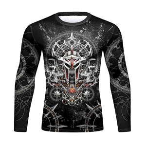 ชุดฝึกซ้อม MMA สำหรับผู้ชายแบบขายส่ง เสื้อรัดกล้ามเนื้อและกางเกงขาสั้นสำหรับฟิตเนส ยิวยิตสู การต่อสู้ และชุดต่อสู้ - Product Image 2