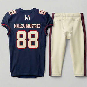 ชุดยูนิฟอร์มอเมริกันฟุตบอลแบบกำหนดเอง ชุดเสื้อและกางเกงทีมระดับโปร ระบายอากาศได้ดี คุณภาพสูง ชุดกีฬา MALUZA INDUSTRIES Elite - Product Image 4