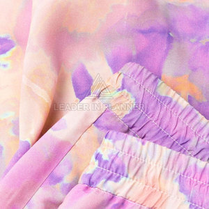 Pantalones de Pierna Recta con Estampado Tie Dye para Hombre, Cintura Elástica, Ligeros, Transpirables, Casuales, de Verano, Mezcla de Viscosa y Algodón, con Pliegues Delanteros - Product Image 5