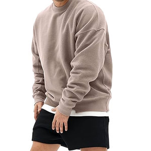 Latest Design Winter ODM Plain Dyed Oversized Breathable Eco-Friendly Quick Dry Comfortable 100% Cotton <b>Pullover</b> <b>Men</b> Sweatshirts - Product Image 6
