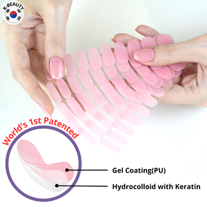 Best Seoul Beauty Eco-Friendly Korean Keratin Nail Gel Strip Sticker Wholesale UV Lamp-Free Toxin-Free French <b>Manicure</b> <b>Kit</b> - Product Image 1