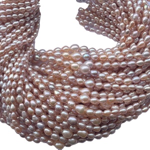 Gotas de piedra de Color Rosa Natural de 3mm, hebra al por mayor, gemas Vivaaz certificadas por IGI, perlas cultivadas, joyería DIY - Product Image 1