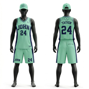 Uniforme de basket-ball pour femmes de qualité supérieure, 160 GSM, maille polyester respirante, design vert foncé et blanc, impression par sublimation personnalisée, logo - Product Image 6