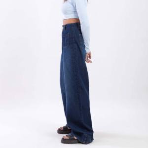 Pantalones Vaqueros Holgados de Cintura Baja para Mujer, Transpirables y a la Moda, Talla Grande, para Otoño - Product Image 3