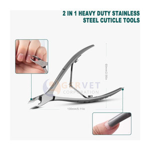 Alicates Profesionales Rusos para Cutículas Dos en Uno con Empujador de Cutículas, Punta de 6mm para un Corte Delicado y Suave - Product Image 2