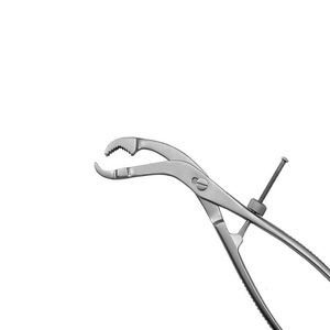 Pinces à os en acier inoxydable à mâchoires étroites, robustes, réutilisables, instrument chirurgical pour la réduction osseuse et les interventions orthopédiques - Product Image 3