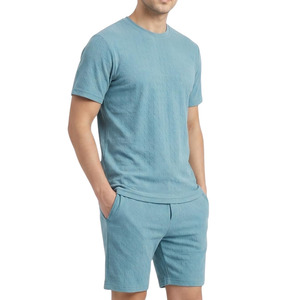 Conjuntos de Ropa para Hombre Estilo Urbano, Nueva Colección de Verano, Camisetas de Manga Corta y Pantalones Cortos, Transpirables, Tallas Grandes, Traje de Dos Piezas - Product Image 3