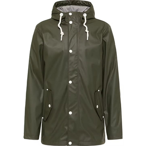 Imperméable à capuche en PU respirant, pliable et confortable de haute qualité pour les trajets par temps de pluie - Product Image 1