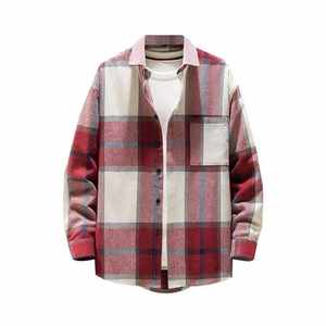 Chemise d'été décontractée pour homme en flanelle unie extensible, 100 % coton, manches longues, couleur foncée, personnalisable, vente en gros à bas prix - Product Image 2