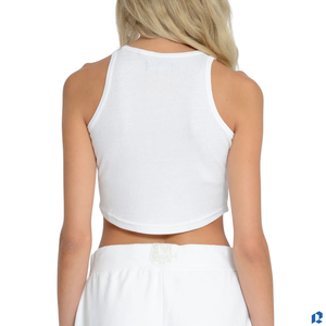 Camiseta sin Mangas Blanca para Mujer, Estilo Jersey, Casual, Verano, Corte Ajustado, Transpirable, Secado Rápido, Uso Diario, OEM, ODM, Personalizable - Product Image 2