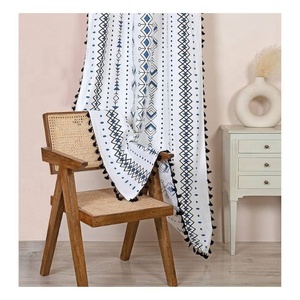 Rideaux sur mesure de style américain pour le salon, la salle à manger et la chambre à coucher Blocs de rideaux occultants imprimés pour portes et fenêtres en vente - Product Image 6