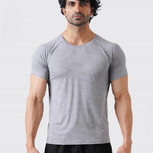 T-shirt de sport pour homme de haute qualité, t-shirt de compression pour la salle de sport, entraînement, fitness, OEM personnalisé - Product Image 1