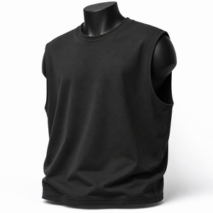Vente directe d'usine, débardeur pour homme en couleurs unies, débardeur de sport léger de haute qualité pour homme - Product Image 1