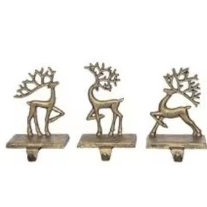 Support de chaussettes de Noël en aluminium avec base en bois, idéal pour la décoration suspendue - Offre Spéciale - Product Image 1