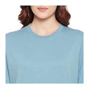 2026 New Custom O-Neck <b>Sweatshirt</b> <b>Women</b> Clothing <b>Long</b> Sleeve Cotton Fleece <b>Sweatshirt</b> <b>For</b> <b>Women</b> In Solid Colors - Product Image 6