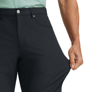 Pantalones cortos de golf para hombre con impresión de logotipo personalizada, de secado rápido, que absorben la humedad, para entrenamiento, de color sólido, transpirables, de poliéster. - Product Image 4