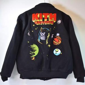 Wholesale Custom Logo Baseball Jacket Plus Polyester <b>Quilted</b> Lining <b>Wool</b> Shell PU Leather Sleeve Varsity Jackets - Product Image 2