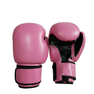 Econex Sports Black Leather Boxing Gloves with for Wrist <b>Strap</b> and Watermark Printing for Adult Training Use - Product Image 2