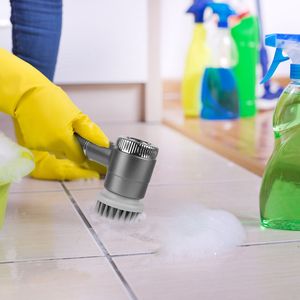 Cepillo de Limpieza Eléctrico Giratorio Inalámbrico Recargable, 5 Cabezales Reemplazables, Resistente al Agua IPX7, 3 Velocidades, Multiusos - Product Image 4