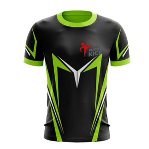 T-shirts personnalisés en gros, 100% polyester, design personnalisé, t-shirts pour hommes avec logo imprimé par sublimation intégrale, directement de l'usine - Product Image 1