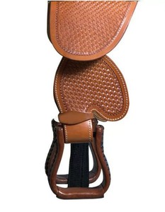 TI101OA070 Silla de Montar Occidental Personalizada de Cuero Genuino Premium sin Arco con Herrajes de Acero Inoxidable para Equitación - Product Image 5