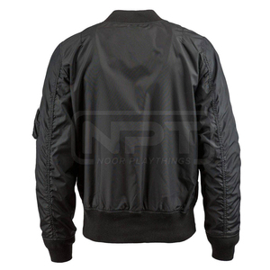 Chaqueta Bomber de Poliéster con Cierre Frontal, Chaqueta Casual para Hombre, Proveedor de Fábrica de Ropa Exterior de Moda con Logotipo Personalizado Gratuito - Product Image 3