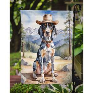 Bluetick Coonhound Cowboy Welcome <b>Garden</b> <b>Flag</b> Multicolor Mailbox Decorative Yard Banner Patio Artwork for Flower Beds Small Size - Product Image 3