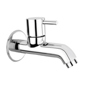 Robinet de lavabo de salle de bain et machine à laver en laiton chromé de qualité supérieure, long, avec bride, pour eau chaude et froide, durable et robuste - Product Image 1