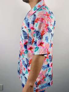 เสื้อเชิ้ตชายหาดฮาวายพิมพ์ลายสำหรับผู้ชาย ปรับแต่งได้ คอจีน ระบายอากาศดี ติดกระดุม เหมาะสำหรับใส่ไปชายหาด - Product Image 4