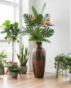 New Wedding Floor Decoration Aluminium Metal Finishing Flower Vase Restaurant <b>Table</b> & Floor Decorative Luxury Flower Pots & Vase - Product Image 5