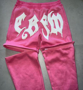 Pantalones Cortos Desmontables de Lana Oscura Ligeros con Cordón y Estampado Puff, con Logotipo Personalizado, Unisex, Novedad 2026, Tendencia para Hombre - Product Image 4