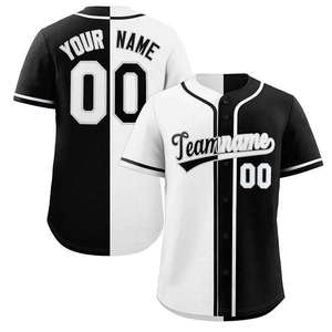 Camiseta de béisbol personalizada para adultos, hombres, color verde azulado y negro, número de nombre personalizado, uniforme unisex transpirable - Product Image 5