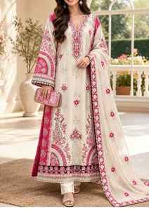 Women Navy Blue Floral Embroidered Anarkali <b>Kurta</b> Floor Length Traditional Party <b>Dress</b> - Product Image 3