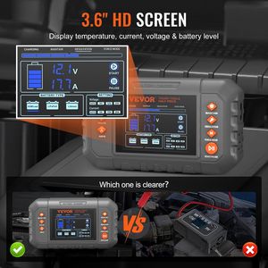 Smart 20 Amp litio LiFePO4 caricabatteria per auto Display LCD caricabatteria manutentore Desulfator per AGM/Gel/SLA per prato barca - Product Image 4