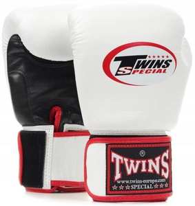 Guantes de Boxeo Gemelos Negros y Blancos en Oferta, Hechos con Cuero de Primera Calidad en Todas las Tallas y a Bajos Precios con Buena Calidad - Product Image 1