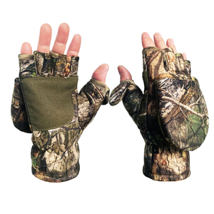 Camouflage Hunting <b>Gloves</b> Lightweight Full Finger & Fingerless Convertible Mittens Nonslip <b>Touchscreen</b> Outdoor Fishing <b>Gloves</b> - Product Image 1