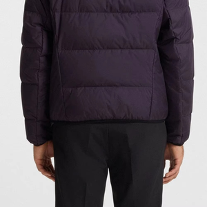 2026 New Men Deep Purple Puffer Jacket Premium Lightweight Winter <b>Bubble</b> <b>Coat</b> Minimal Streetwear Fashion Outerwear - Product Image 2