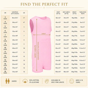 Tube Access Adaptive Body Suit Special Kids Sensory Clothing | Sleeveless Organic Cotton Stretch Unisex Inclusive Wear Zipper - Product Image 4