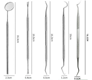 Herramientas Dentales de Acero Inoxidable para Cuidado Bucal y Limpieza Dental, Accesorio Profesional para Dentistas BYDentavex CE - Product Image 1