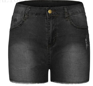 Women High Waist Washed Denim Shorts Casual Summer Comfortable Daily Wear Bottom Women High Rise Denim Shorts Comfortable Casual - Product Image 4