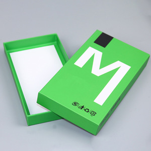 Caja de Embalaje para Teléfono con Cubierta Magnética Personalizada de Fábrica, Papel Especial Verde, para iPhone y Samsung - Product Image 4