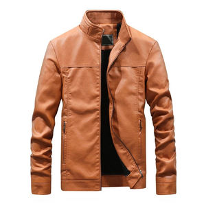 Blouson Bomber en Cuir Marron de Qualité Supérieure Personnalisé pour Homme – Vente en Gros à Prix Abordable, Fermeture Éclair, Chaud, Style Urbain - Product Image 1