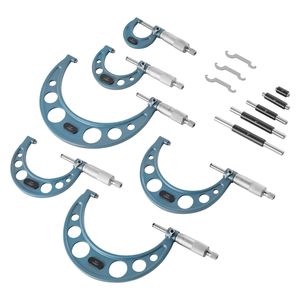 6 PCS Machinist <b>Micrometer</b> Set 0-1"/1-2"/2-3"/3-4"/4-5"/5-6" Professional with 0.0001 Precision Accuracy - Product Image 1