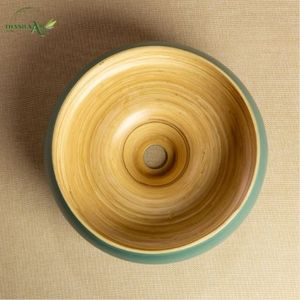 Abat-jour en bambou Flow Form, design en spirale artisanal, style moderne minimaliste, couverture de lampe d'intérieur, écologique - Product Image 4