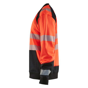 Camiseta de Seguridad de Tela de Poliéster Tejida, Ropa de Trabajo de Alta Visibilidad, Sudadera Reflectante de Color Rojo, Malla de Poliéster - Product Image 3