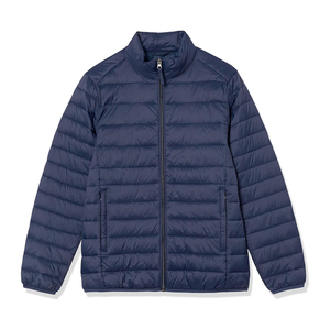 Water repellent padded puffer <b>jacket</b> for men with high collar warm and stylish winter men's <b>jackets</b> for travel use - Product Image 3