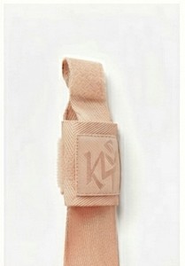 Support de poignet KT beige respirant avec fermeture auto-agrippante unisexe pour la musculation et la protection des paumes - Product Image 4
