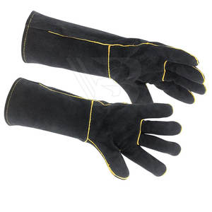 Gants de soudure en cuir Veekend Bazar, best-sellers, avec doublure en polyester, design et couleurs personnalisés, fabriqués au Pakistan - Product Image 3
