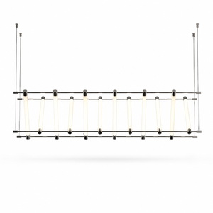 Modern Eight <b>Tube</b> X Shape Chrome Stainless Steel PMMA Pendant Chandelier for Hotel Project - Product Image 1