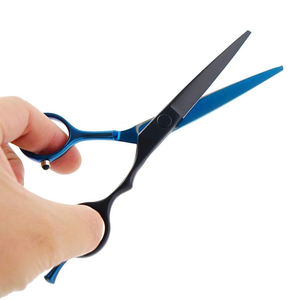 <b>Set</b> Black and Blue Color Barber <b>Razor</b> Cutting Shear With Comb <b>Set</b> Metal Steel Scissor Kit By Dentavex Corporation - Product Image 3